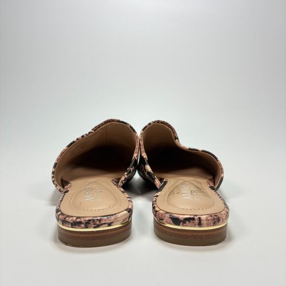 Alfani Step N Flex Snake Print Leather Pointed Toe Mules Flats Women's Size 6.5M - Picture 6 of 9